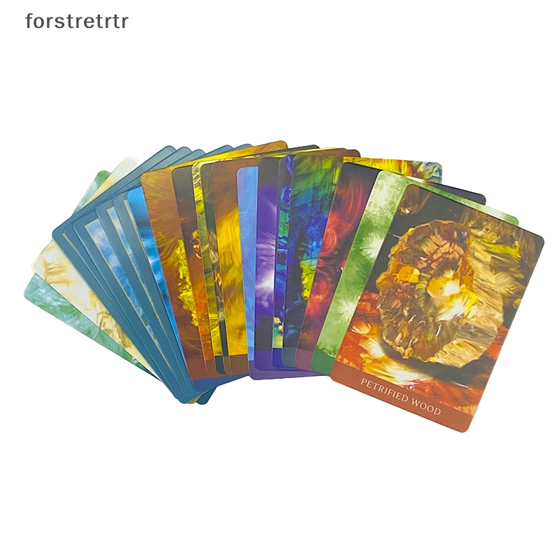 Forstretrtr crystal oracle card tarot lời tiên tri số phận bói toán bộ bài gia đình ban tiệc trò chơi người mới bắt đầu bài bói bài trò chơi en