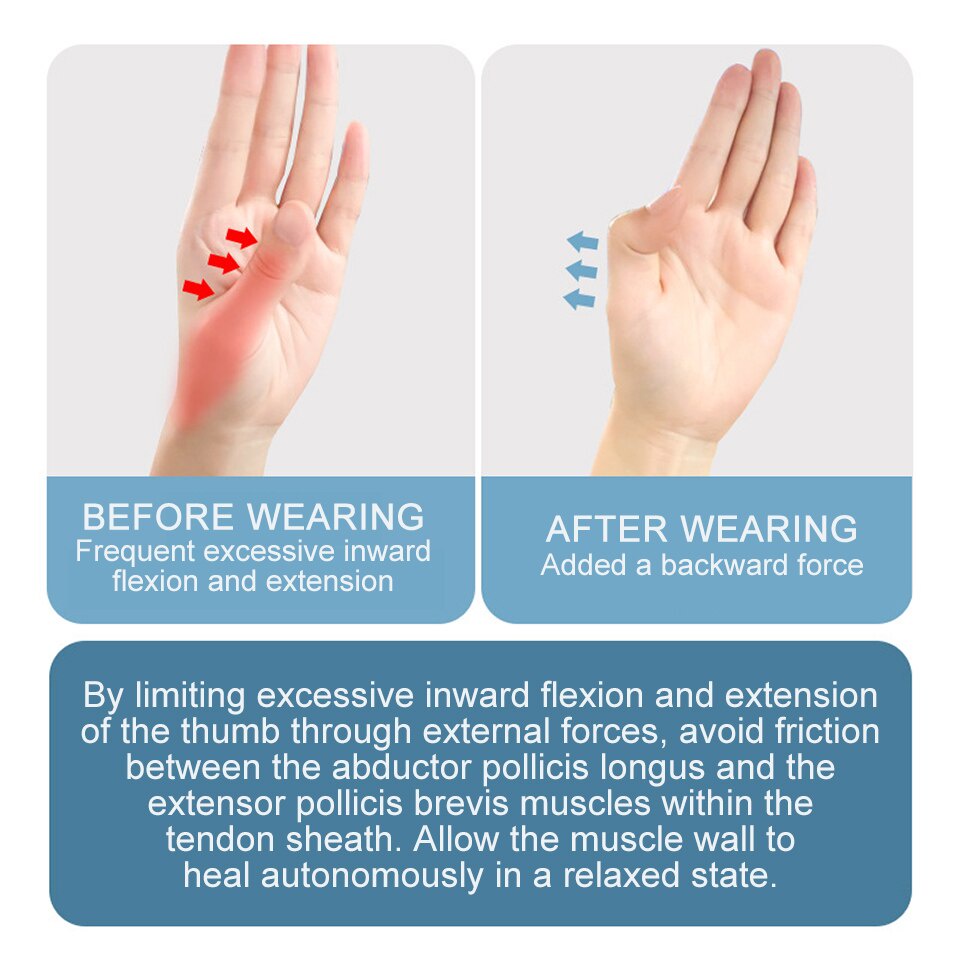 Dayselect ngón tay cái bong gân bảo vệ ngón tay phục hồi chức năng cổ tay ultra-thin tendon sheath chuột ngón tay cái căng da khớp giảm đau chăm sóc tay