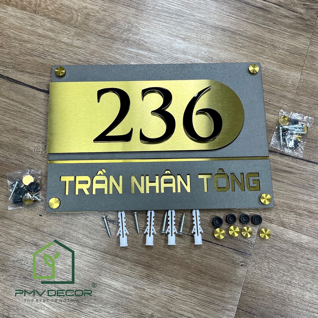 COMBO 4 CHIẾC VÍT + NẮP CHỤP VÍT INOX 304 màu vàng. Size 12mm. VC-PMV88