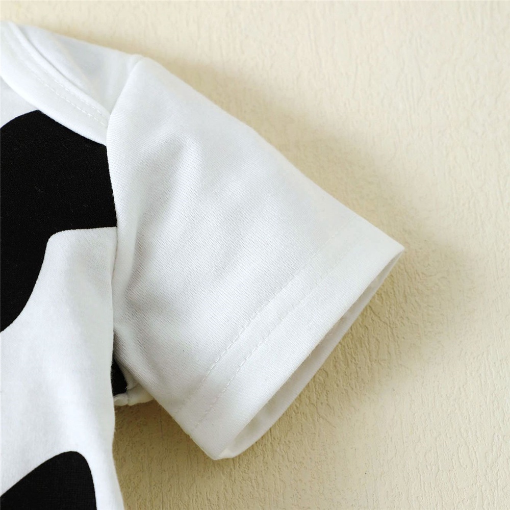 Sơ sinh bé trai romper Áo liền quần bò in áo ngắn tay romper với mũ quần áo playsuit