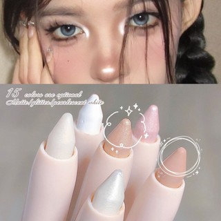 Phấn mắt lying silkworm highlighter pen korean eyes makeup matte white pearl high-gloss brightening glitter eyeshadow stick