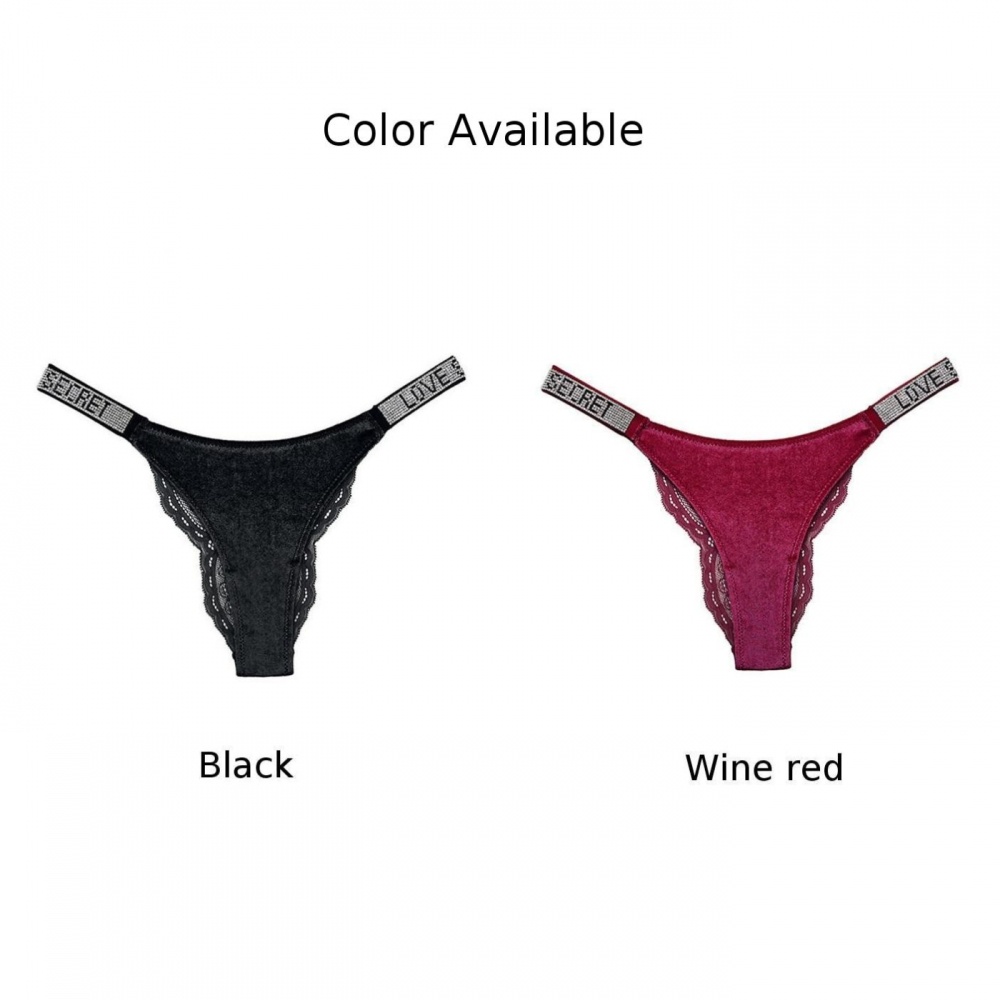 Womens thongs underpant velvet briefs all seasons g-string panties sexy