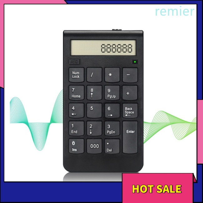 Re portable 2.4g bàn phím kỹ thuật số không dây usb number pad 20 phím bàn phím số nhỏ cho máy tính xách tay pc máy tính xách tay