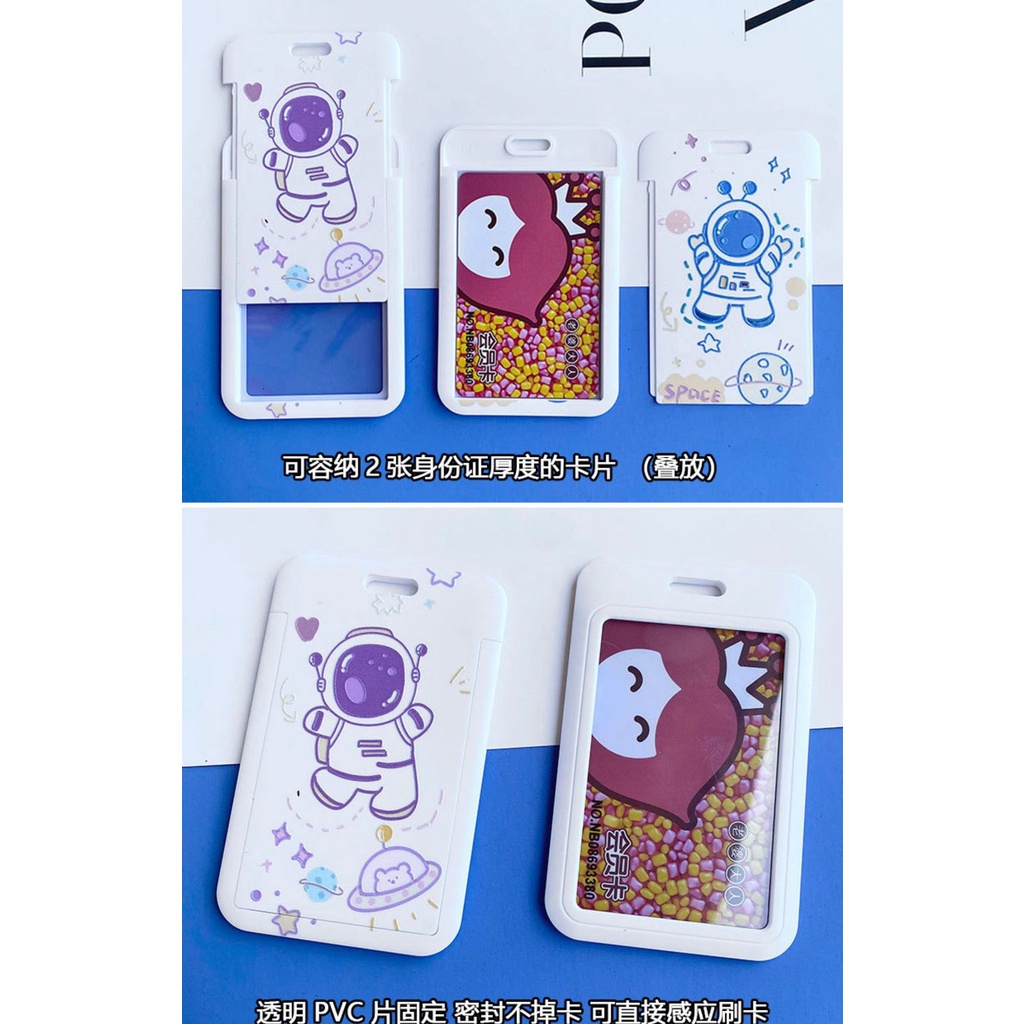 Túi Đựng Thẻ Xe Buýt Kèm Móc Khóa Búp Bê Xinh Xắn Ốp CCCD