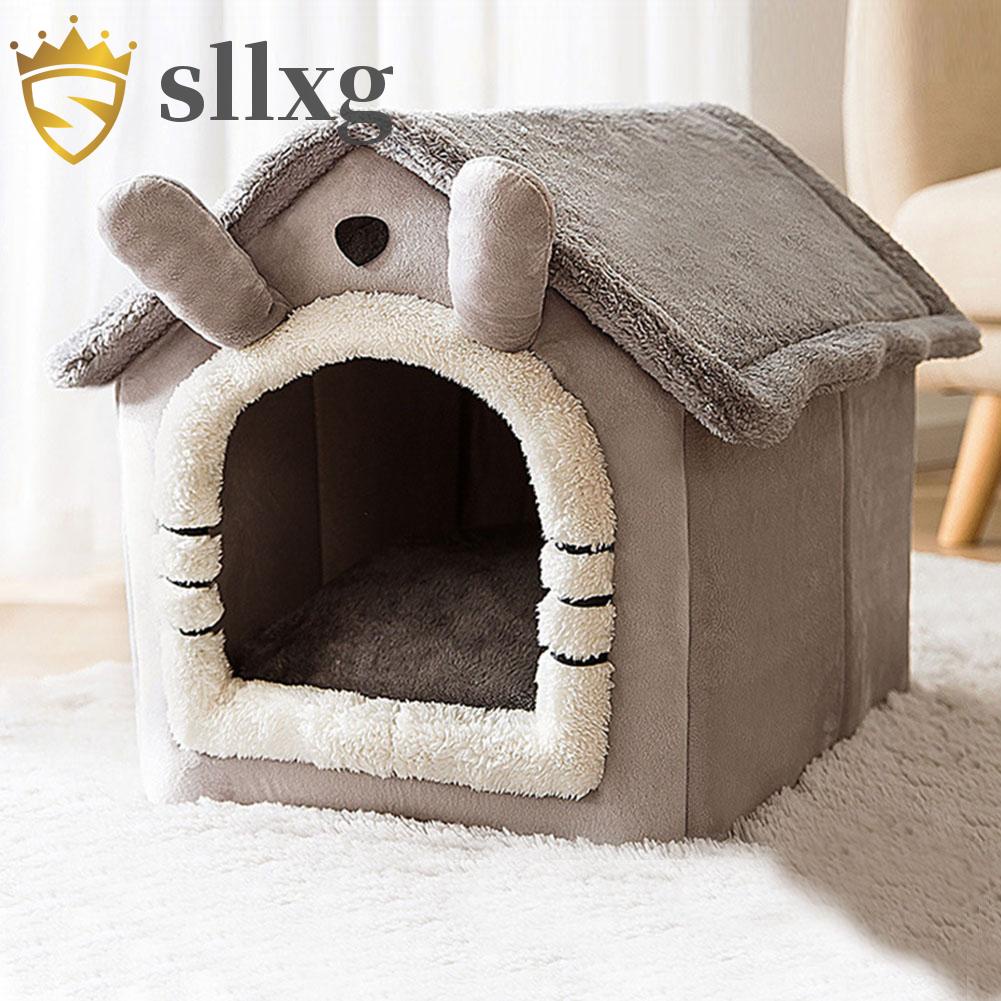 Chuồng chó mèo dễ thương half-closed cusion kennels có thể gập lại tại nhà sản phẩm cho thú cưng