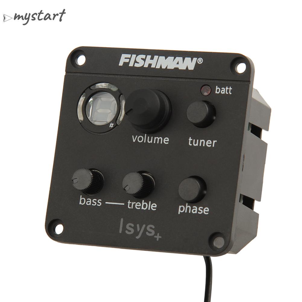 Isys + acoustic guitar 4-band eq equalizer onboard preamp piezo pickup tuner
