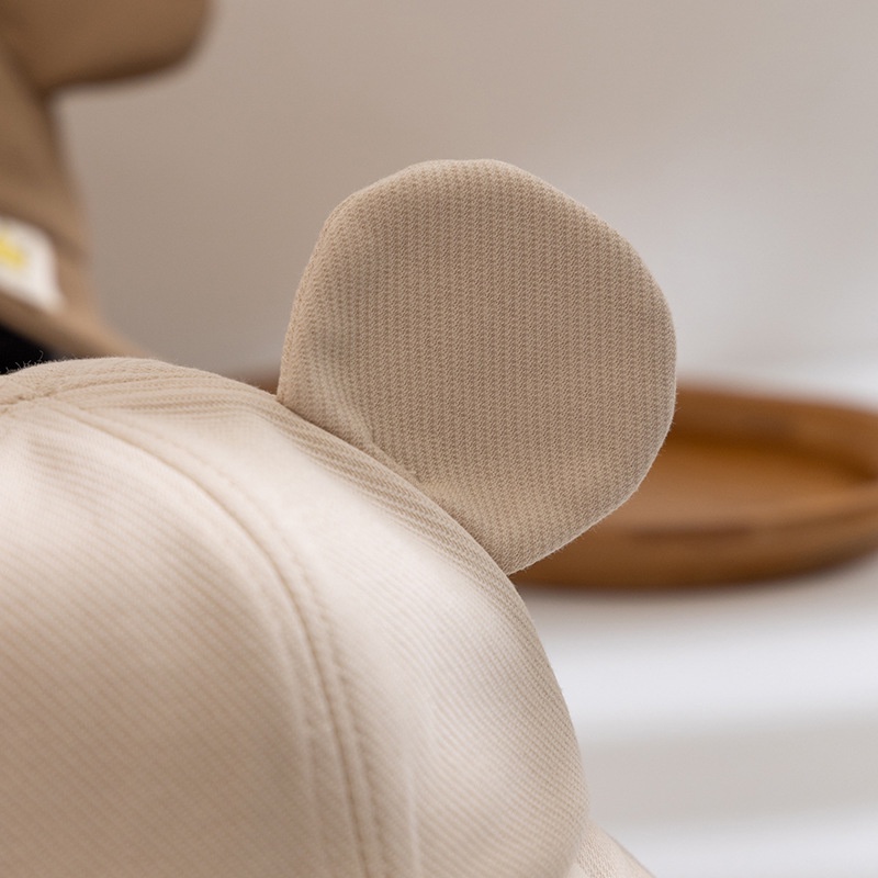 Mũ ngư dân trẻ em tai dễ thương màu sắc đơn giản mũ xô trẻ em mũ chống nắng ngoài trời mũ