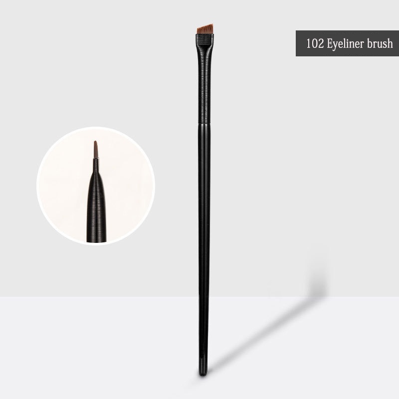: Còn hàng mới 2 cái / bộ brow contour brush eyebrow eyeliner brush portable small angled eyebrow liner brush women makeup cosmetic tools