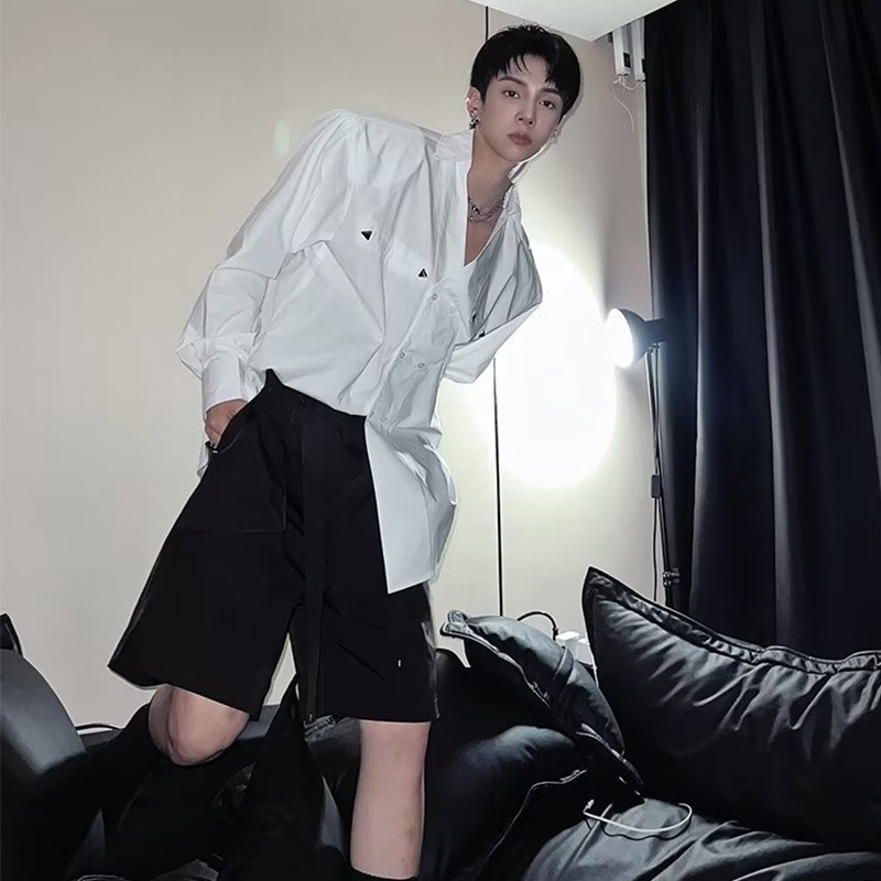 Áo Sơ Mi Nam Dài Tay Cổ Bẻ Thời Trang Hàn