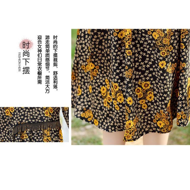 Đầm Tay Lửng Thời Trang Mùa Hè Dành Cho Phụ Nữ Trung Niên Plus