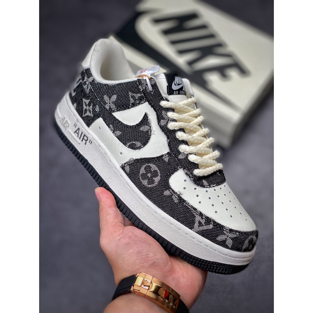 （Sản phẩm chính hãng）Giày Nike Air Force 1 Low 07 LV đen trắng hàng chính hãng 100%