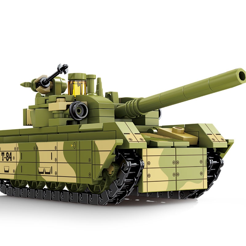 Mô hình xe tăng lắp ráp tank chiến đấu đồ chơi cho bé trai thông minh Gôn đồ chơi