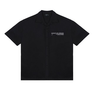 Áo Sơ Mi Ademar Black Shortsleeve Shirt