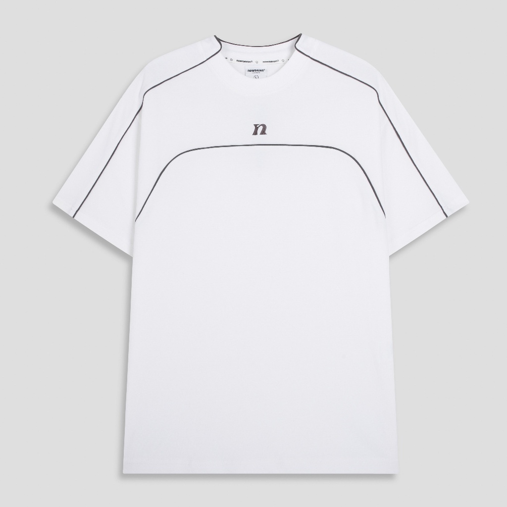 Áo Thun local brand NEWSEVEN Line N Tee n7 form rộng unisex nam nữ AT.214. Áo phông nam form rộng chất cotton thoáng mát