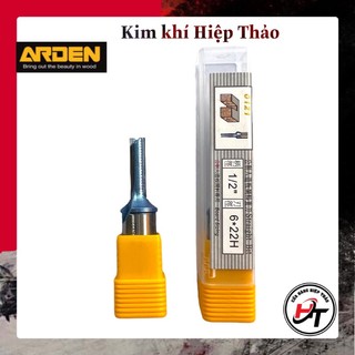 Mũi cắt cnc gỗ mũi phay thẳng soi lấy nền arden 0201 6x22 xanh ad-0121