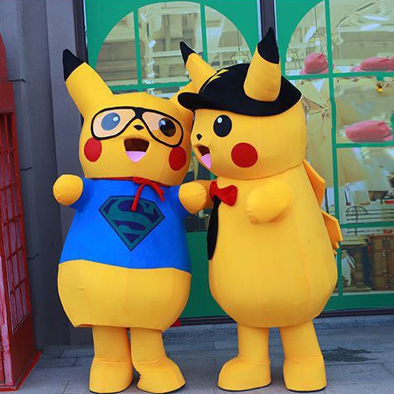 Sinransinya Bộ Đồ Hóa Trang pikachu Màu Vàng Mới Dùng Làm Đạo Cụ Biểu Diễn