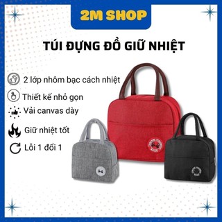 Túi giữ nhiệt, túi đựng hộp cơm văn phòng 3 lớp giữ nhiệt cao cấp, chống thấm nước_mimistore