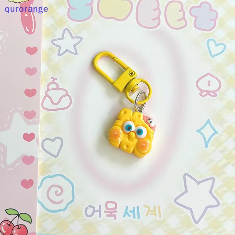 Qurange thế giới dưới nước phim hoạt hình dễ thương móc khóa sao biển spongebob ngôi sao sáng tạo ba lô treo trang trí cho bé gái quà tặng interesg ror