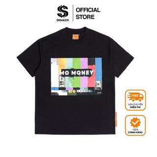 Áo thun đen 100% cotton mo money tee in black