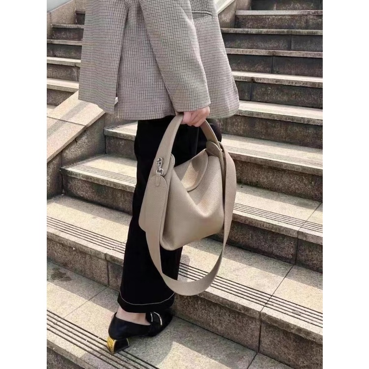 KUNOGIGI túi xách nữ đeo chéo Cấu trúc Da phụ nữ Túi xách cao cấp Satchel chéo vai