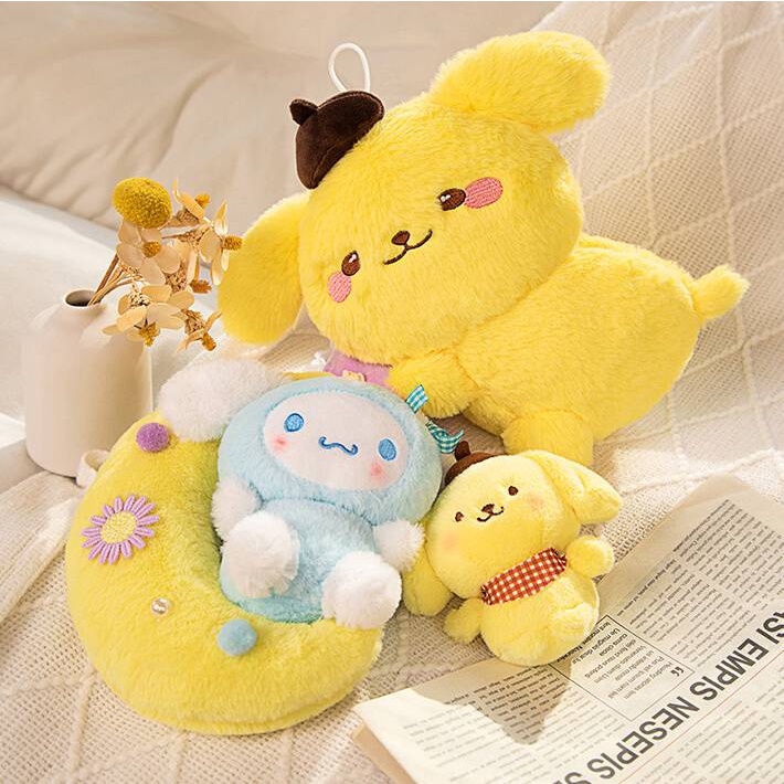 Doly sanrio Thú Nhồi Bông Hình Mặt Trăng / Thỏ kuromi melody Dễ Thương Cho Bé Gái