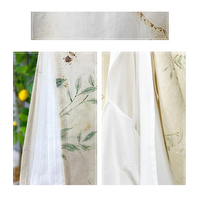 Ice cotton linen phong cách trung quốc mới ramie cải tiến váy sườn xám nữ mùa hè retro tính khí nhẹ nhàng đứng cổ áo cotton linen váy