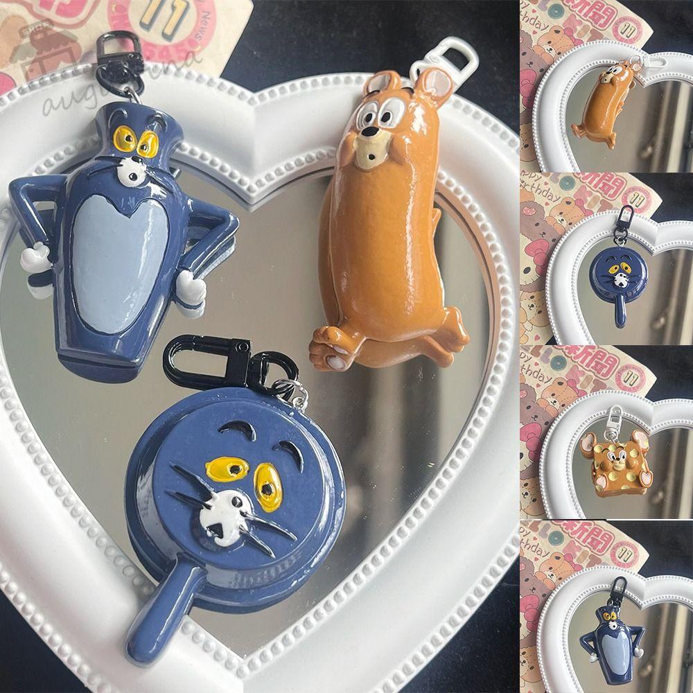 Augustina anime tom and jerry key chain, deformation series phong cách hàn quốc, bùa ba lô acrylic dễ thương đồ trang trí vòng chìa khóa hoạt hình