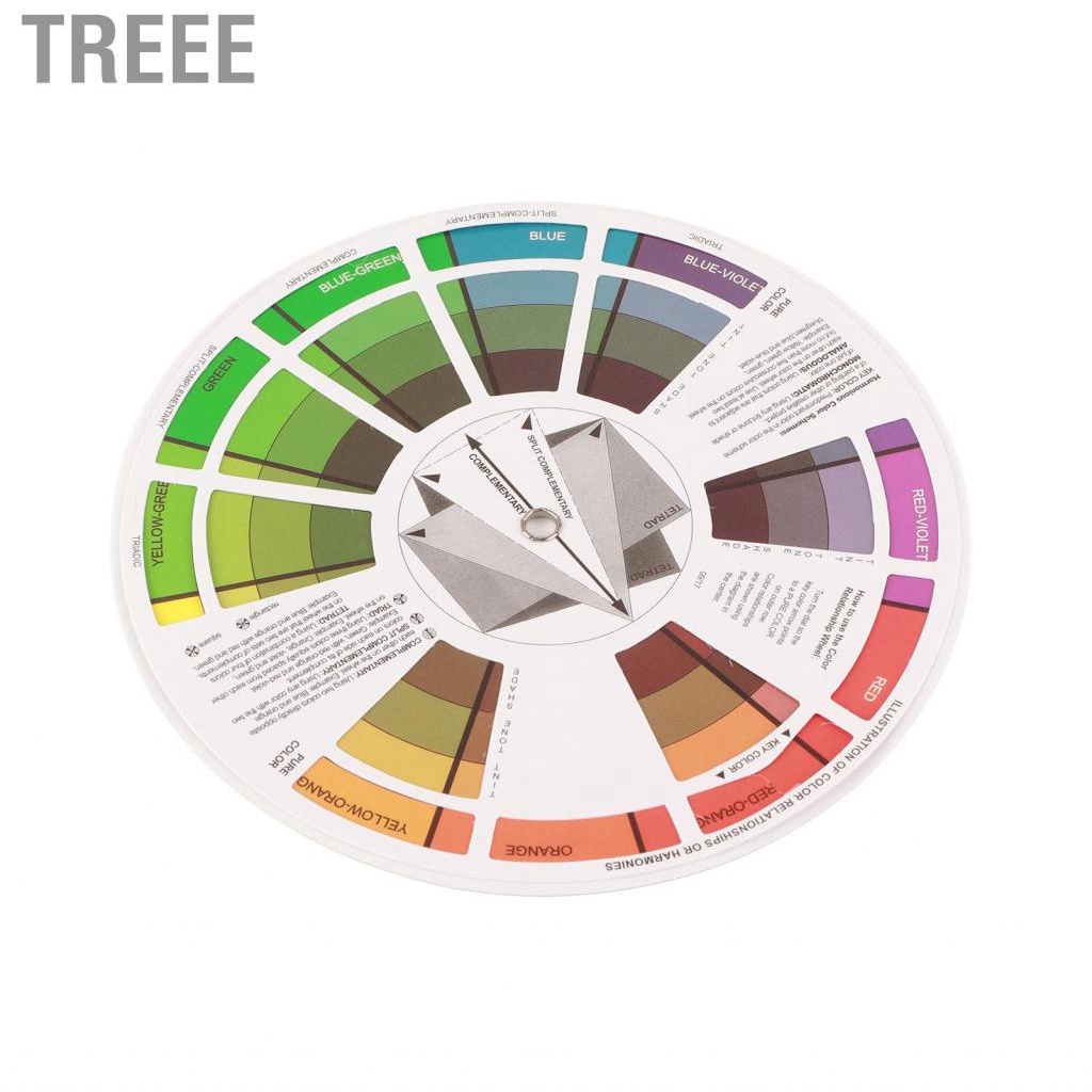 Treee Tattoo Colour Wheel - Paint Mixing & Learning Guide Art Class/Teaching Tool