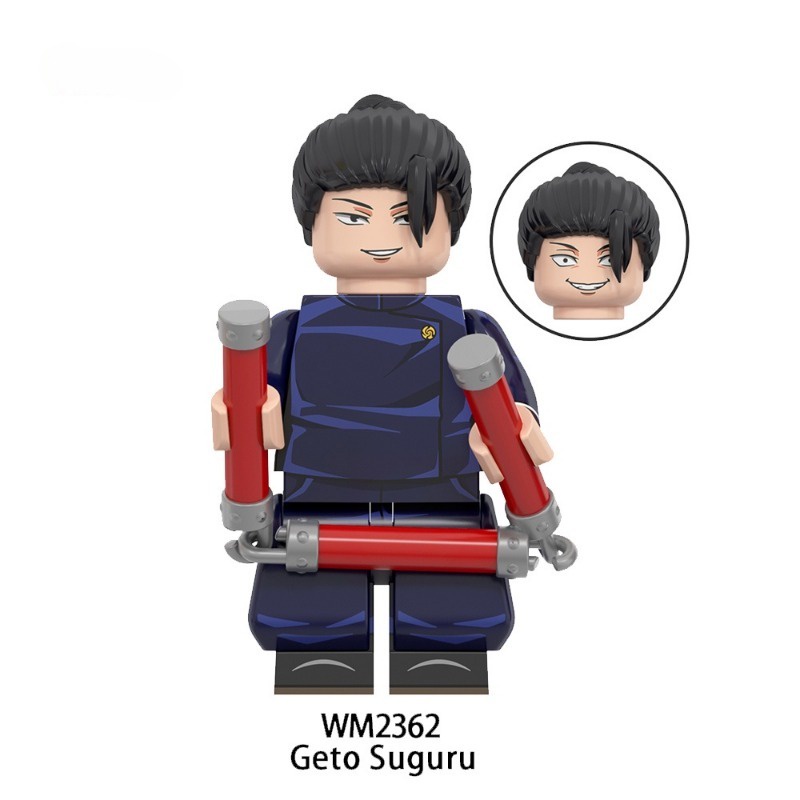 Jujutsu kaisen ryomen sukuna maki zenin inumaki toga gojo satoru panda nhật bản anime mini building blocks hình đồ chơi trẻ em quà tặng