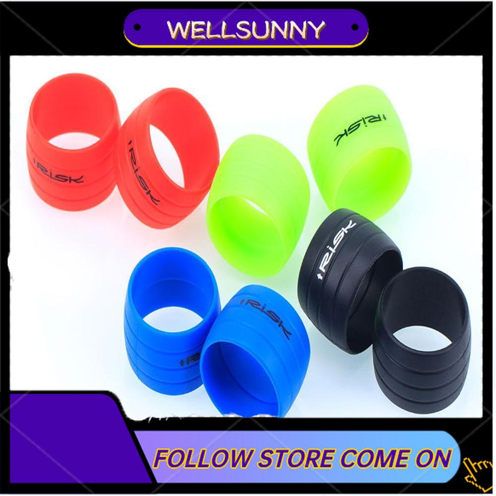 1 cặp băng tay lái / cao su silicone chống trượt xe đạp đường trường cắm vòng tay cầm xe đạp không thấm nước / mtb