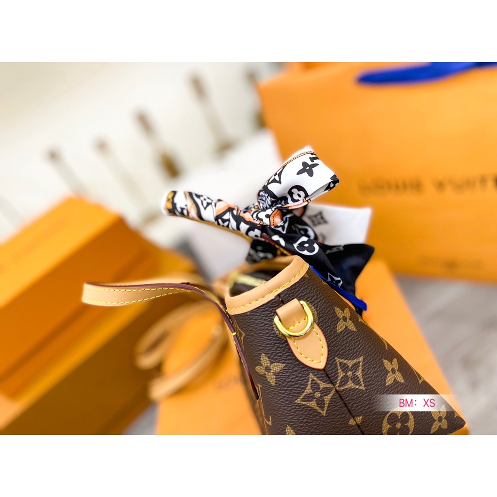 L-v 2023 new mini handbag women's classic all-matching da thật túi đeo chéo one-shoulder hợp thời trang
