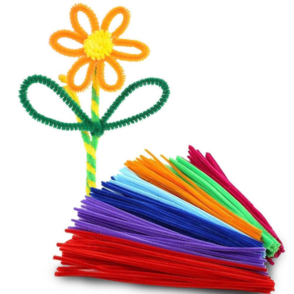 100PCS CHENILLE STEMS/PIPE CLEANERS/ASSORTED COLOURS/ART AND CRAFT/DIY HAPPY COTTAGE