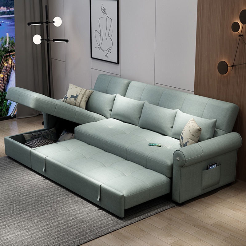 Ghế Sofa Giường Loại 2m4 H69 Plus Gấp Gọn Khung Thép Chắc Chắn Chịu Lực 800kg, Sofa Bed Chọn Màu Và Chất Liệu Ghế | BigBuy360 - bigbuy360.vn