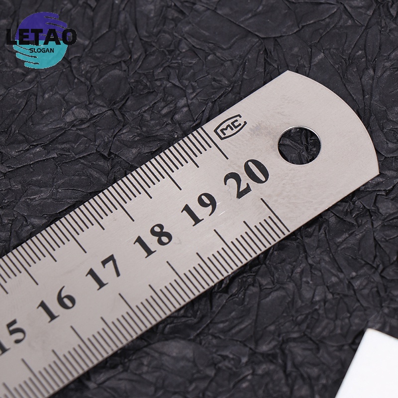 3 cái thước thép không gỉ cho văn phòng trường kỹ thuật 15cm/20cm/30cm mới