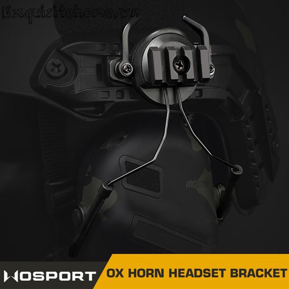 Tai nghe mũ bảo hiểm rail adapter ox horn earmuff bracket for 19-21mm helmet rail
