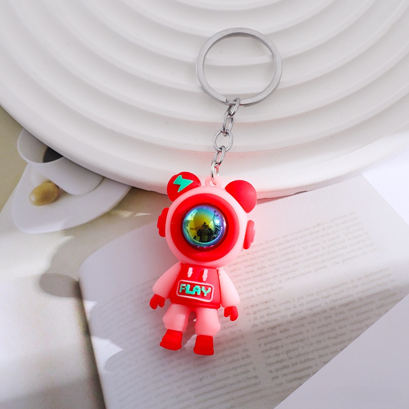 Móc Khóa Hình Gấu / Phi Hành Gia / Gấu Hoạt Hình Nhiều Màu Dễ Thương