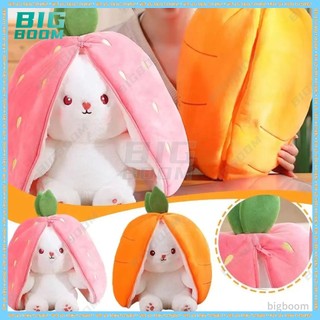 Thỏ Nhồi Bông Tai Dài 2 Trong 1 Hóa Trang Chú Thỏ / Cà Rốt / Dâu Tây