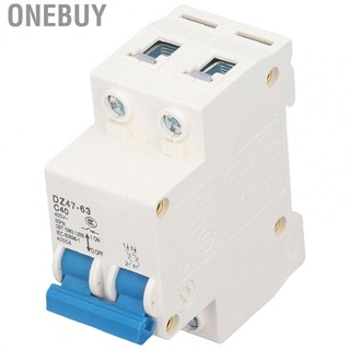 Onebuy 40A Circuit Breaker  220V 2P Miniature Isolation Function Multiple Protection Functions for Electricity Industry