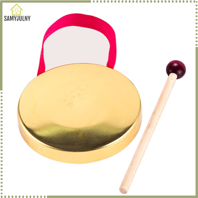 Đồ Chơi Nhạc Cụ Gõ Bằng Đồng Cán Gỗ Kiểu Truyền Thống Trung Hoa Cho Bé
