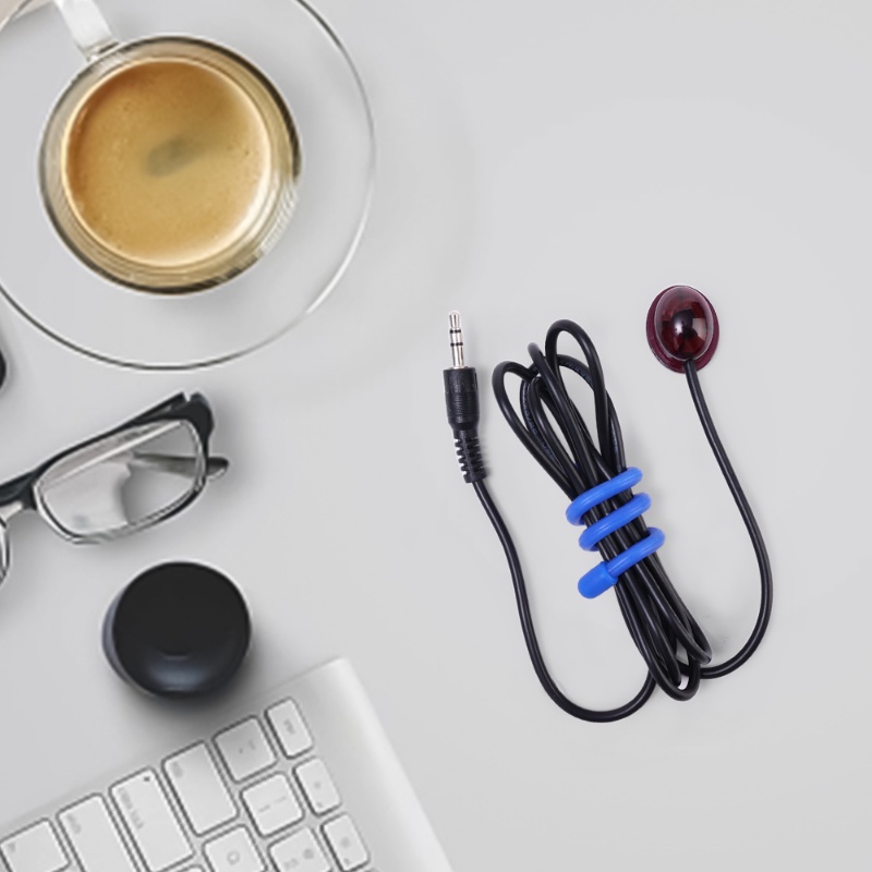 Set 3 Dụng Cụ Quấn Dây Cáp Tai Nghe Bằng Silicon Mềm Nhiều Màu Đa Năng Chất Lượng Cao Sắp Xếp Gọn Gàng Nhiều