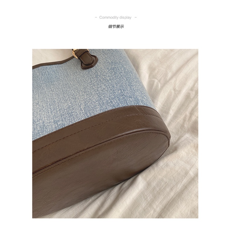 Túi Xách Denim Cỡ Lớn Thời Trang Hàn Quốc Dành Cho Nữ