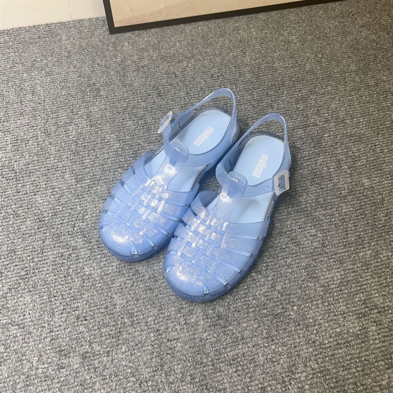 Xăng đan Đi Biển Đế Bằng Bít Mũi Phong Cách Roman Mới 2023 Cho Nữ