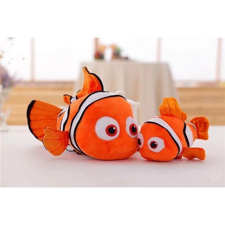 Thú Nhồi Bông Hình Cá Hề Nemo Đáng Yêu 25cm
