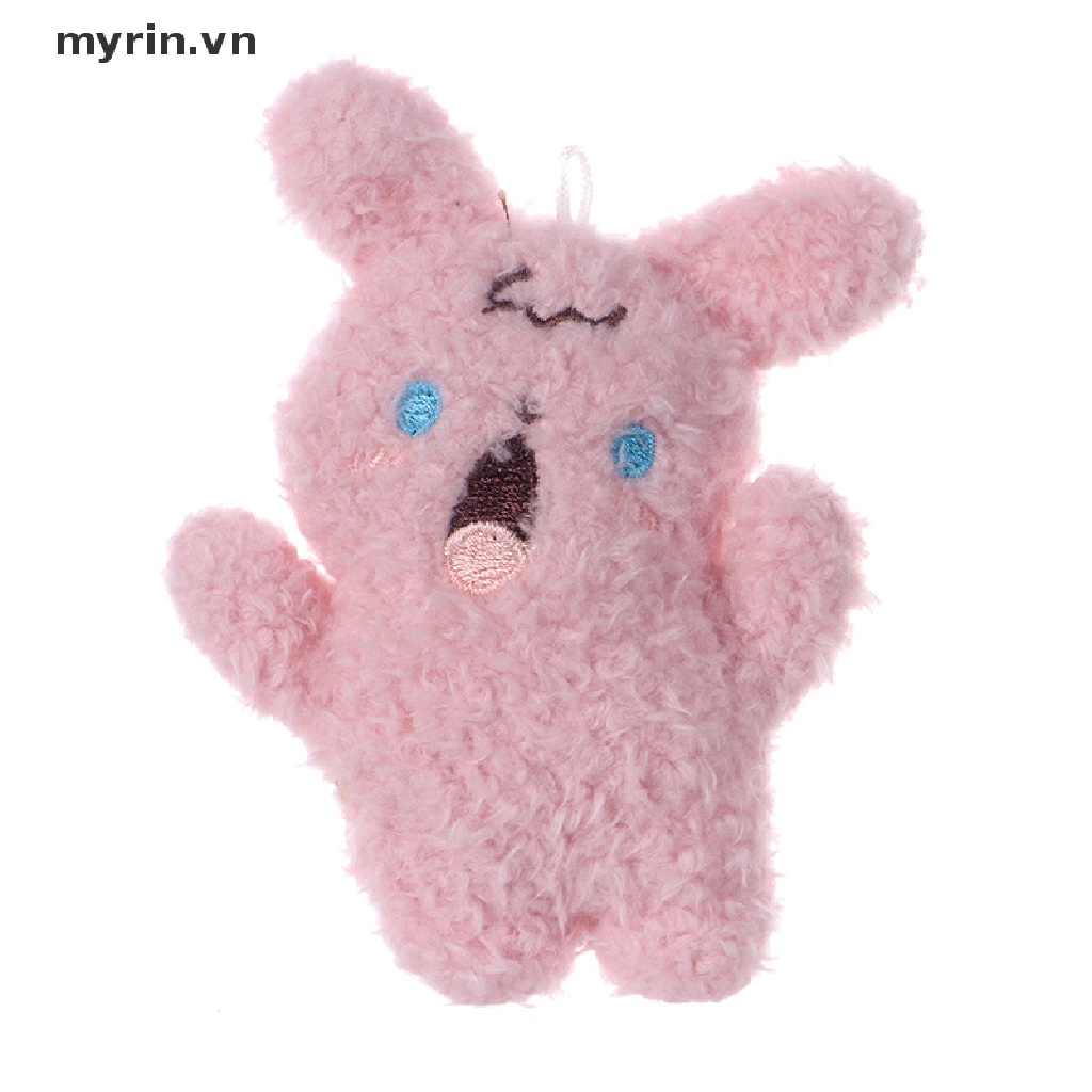 Móc Khóa Thỏ Nhồi Bông 9 * 10cm Trang Trí Túi Xách