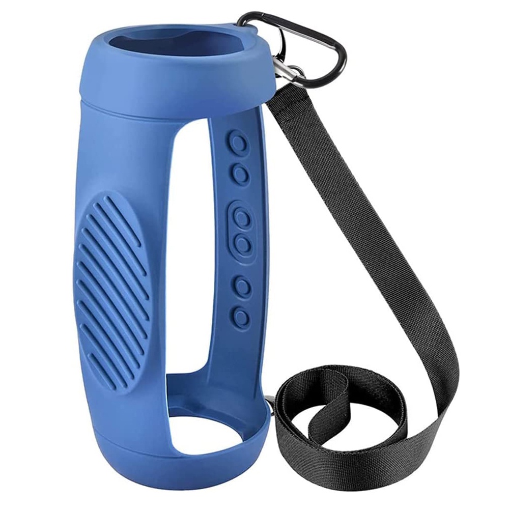 Vỏ Silicone Bảo Vệ Loa Bluetooth JBL Charge 5 Kèm Dây Đeo Vai Và Móc Khóa Carabiner
