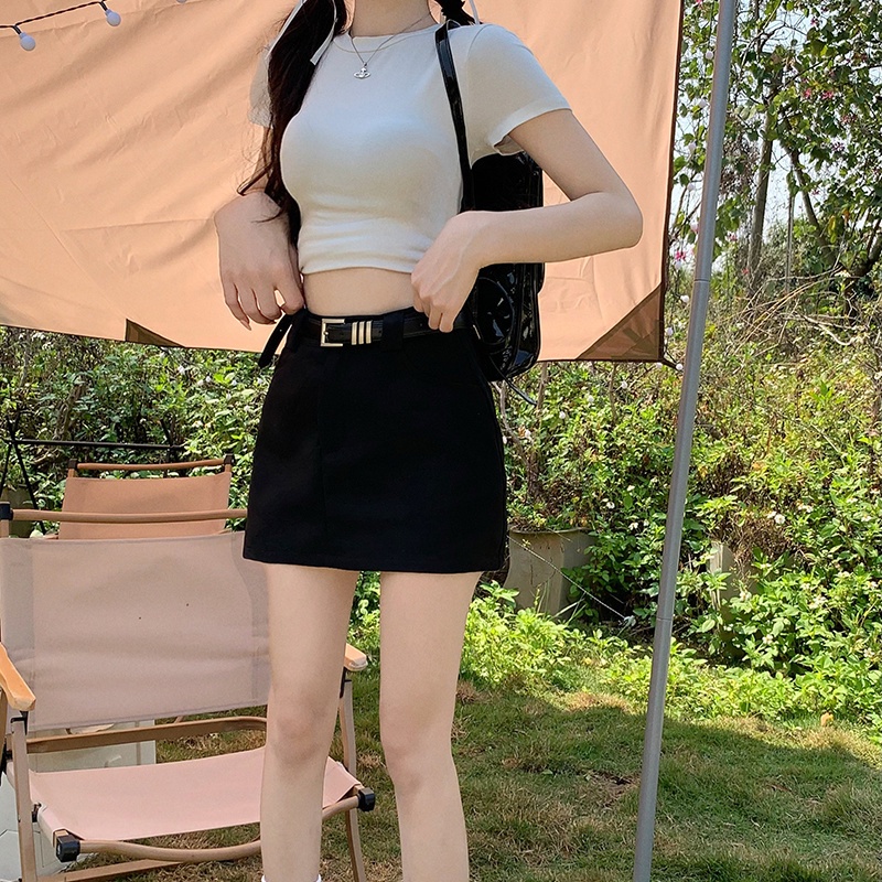 Chân váy Chân váy jean Chân Váy Bò váy nữ Chân Váy Chữ A 2023 New Style AP2104