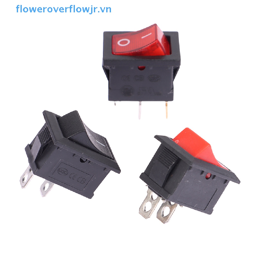 Set 5 Công Tắc Nhấn Tắt 2 Vị Trí 15 * 21MM KCD1 2 / 3Pin