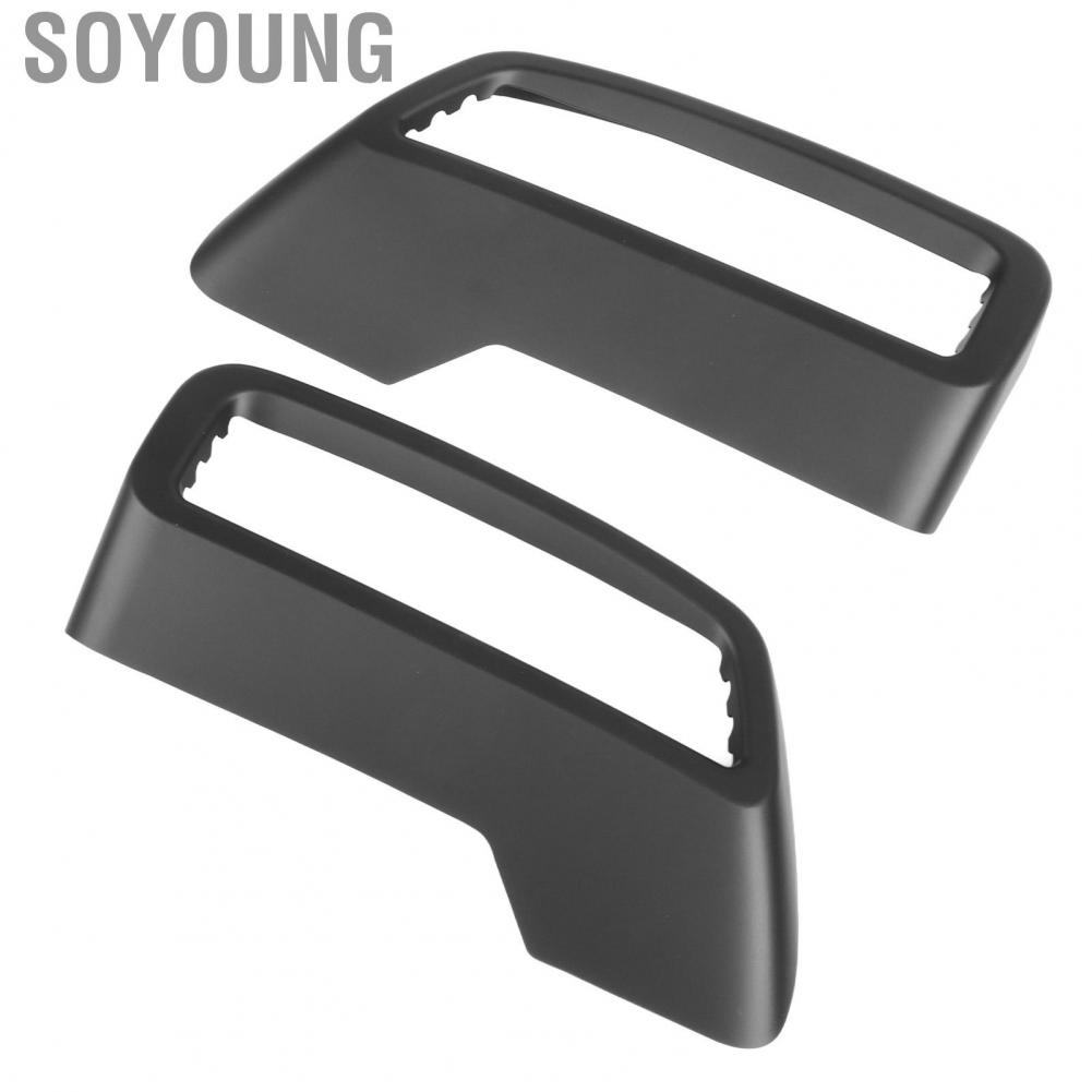 Soyoung Black Exhaust Cover Trims Car Exterior Pipe Mufflers fit for Peugeot 3008 4008 5008 2017‑2022