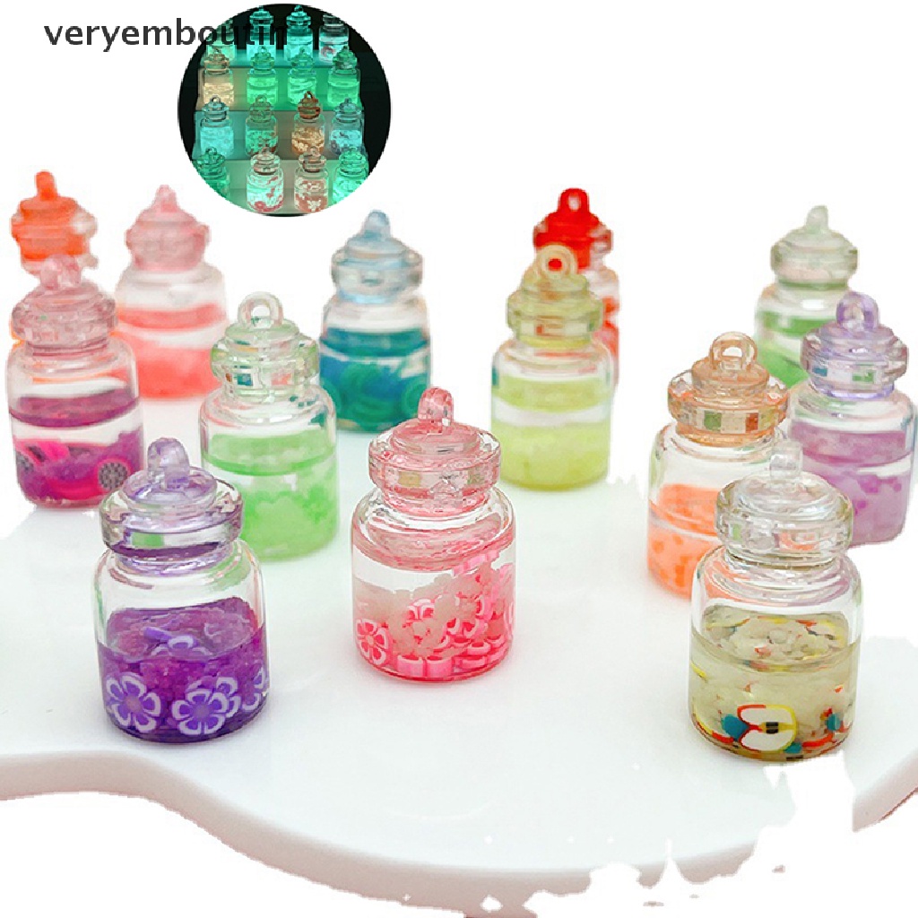 Set 1 / 5 Lọ Điều Ước Mini Dạ Quang Dùng Để Trang Trí Nhà Búp Bê / Tiểu Cảnh