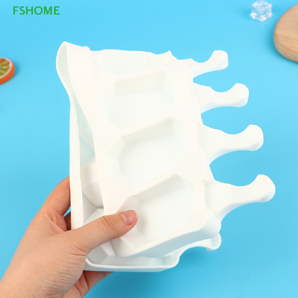 Khuôn Silicon Làm Kem Que 4 / 8 Lỗ Mới